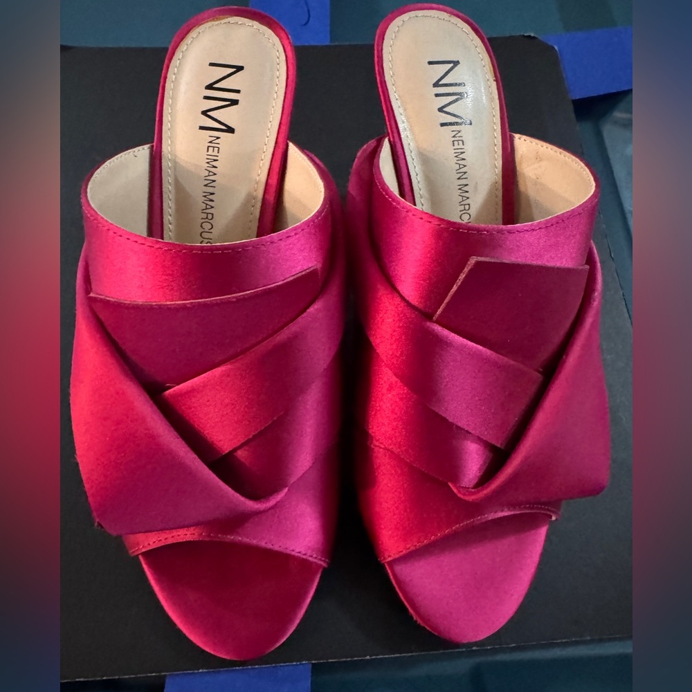 Cute satin mules